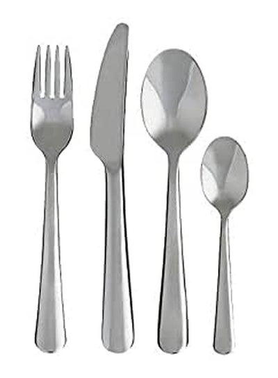 Buy 24-Piece Cutlery Set, Stainless Steel I760 Silver in Egypt