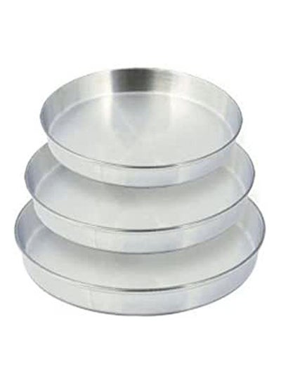 Buy Baking Tray 3 Pieces Silver in Egypt