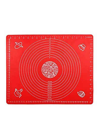 Buy Extra Large Silicone Baking Mat For Pastry Rolling With Measurements Red in Egypt