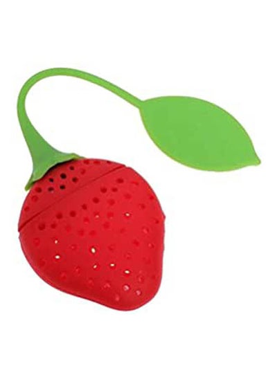 Buy Silicone Tea Leaf Filter Herbal Strainer Spice Infuser Tea Bag Red in Egypt