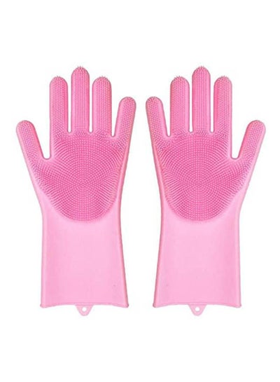 Buy Magic Silicone Gloves Heat Resistant Pink in Egypt