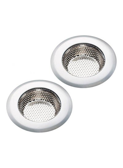 Buy 2Pcs Kitchen Sink Strainer - Stainless Steel Silver 4.5inch in Egypt