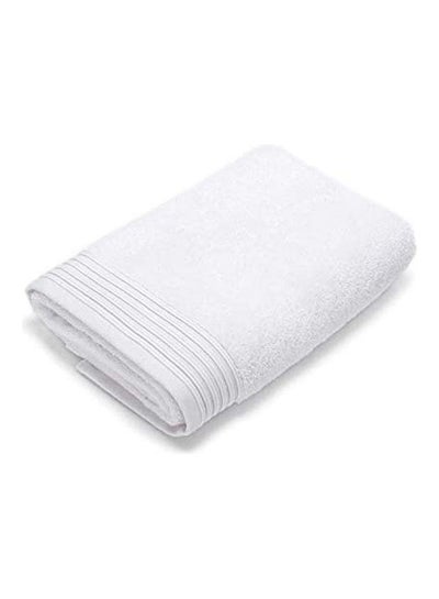 Buy Cotton Solid Pattern- Bath Towels White in Egypt