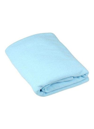 اشتري Bath Towels Microfiber Fiber Water Absorbent Towel Soft Towels Blue 70x140سم في مصر