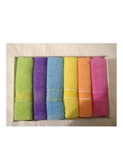 Buy Egyptian Cotton Paisley Pattern- Face Towel Multicolour in Egypt