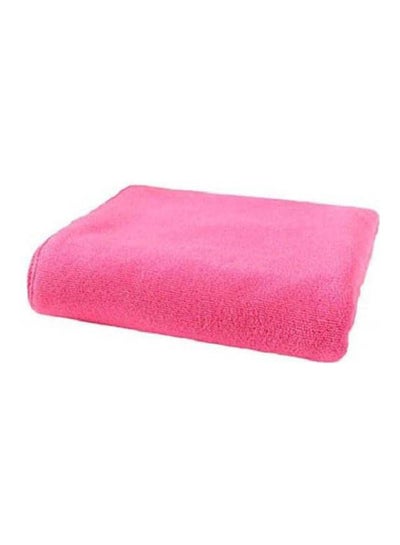 Buy Bath Towels Microfiber Fiber Water Absorbent Towel Soft Towels Pink 70x140cm in Egypt