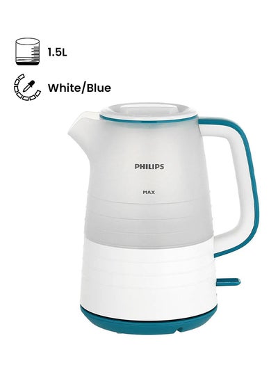 Buy Electric Kettle 1.5L HD9334/15 White/Blue in UAE