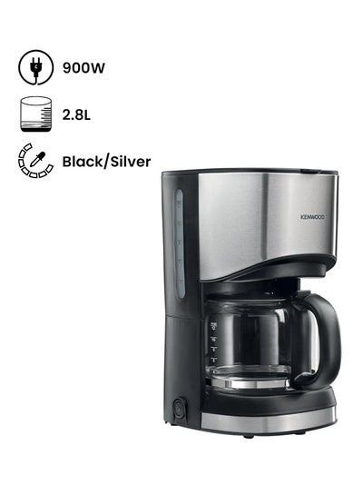 Buy Drip Coffee Maker, 12 Cups, Auto Shut Off, ‎Permanent Filter 2.8 L 900 W CMM10.000BM Black/Silver in UAE