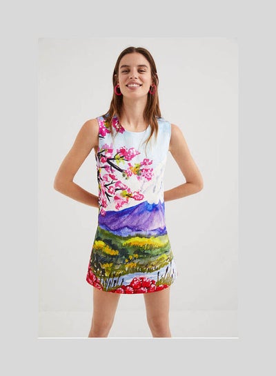 Buy Japanese Print Pinafore Multicolor in Egypt