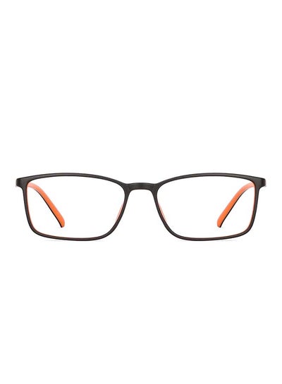 Buy Zero Power Full Rim Bluecut & Antiglare Rectangle Shape Computer Eyeglasses LB E13527 - 53mm - Black in UAE