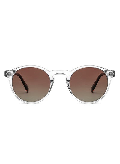 Buy JJ Tints Full Rim Round Frame Polarized & UV Protected Sunglasses JJ S12432 - 50mm - Transparent in UAE
