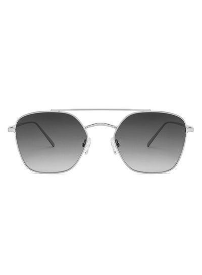 Buy JJ Tints Full Rim Hexagon Frame Polarized & UV Protected Sunglasses JJ S12471 - 57mm - Silver in UAE