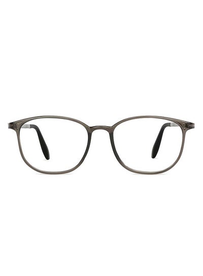 Buy Zero Power Bluecut & Antiglare Round Shape Computer Eyeglasses LB E13528 - Lens Size: 51mm - Grey in Saudi Arabia
