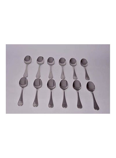 Buy Mocha Spoon Set Of 12 Silver in Egypt