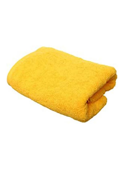 اشتري Cotton Solid Face Towel Yellow 50X100cm في مصر