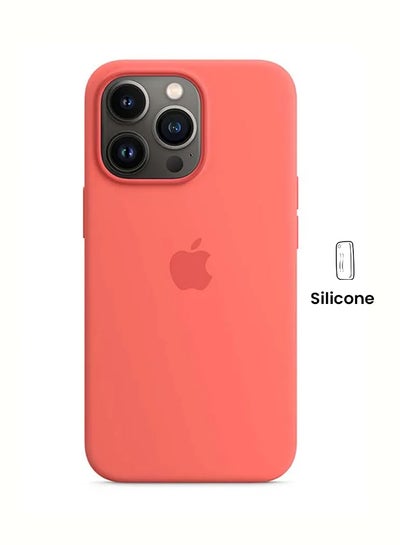 Buy iPhone 13 Pro Silicone Case with MagSafe Pink Pomelo in UAE