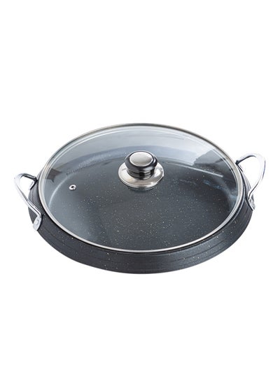 Buy Frying Pan With Glass Lid 28cm in Saudi Arabia
