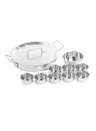 Buy Breakfast Set Stainless Steel 43cm in Saudi Arabia