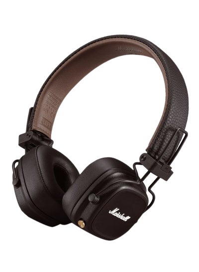 Buy Major IV Foldable Bluetooth Wired/Wireless 80+ Hours of Playtime Headphones Brown in UAE