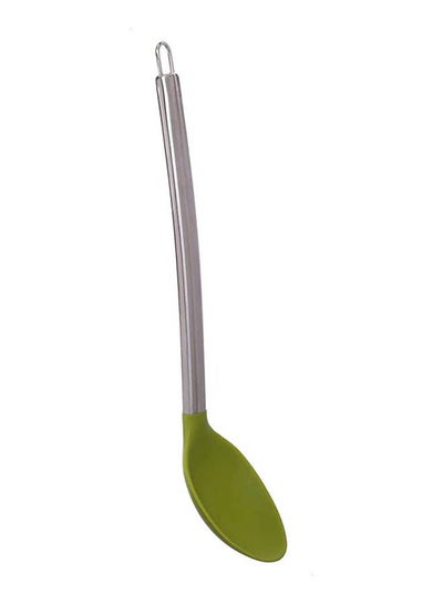 Buy Cooking Spoon With Stainless Steel Handle Green in Egypt