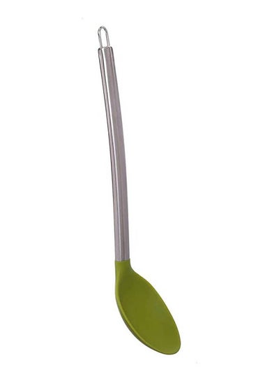 اشتري Cooking Spoon With Stainless Steel Handle Green في مصر