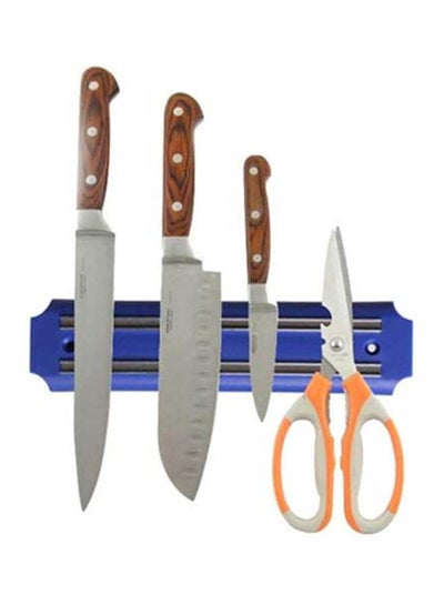 Buy Wall-Mount Magnetic Knife Holder Blue 8inch in Egypt