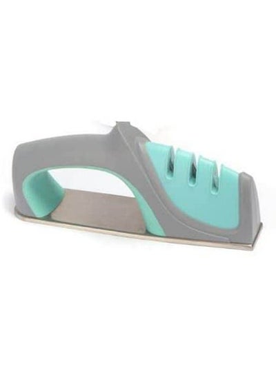 اشتري Kitchen Knife Sharpener Stainless Steel Professional Sharpening Tools 3 Stages Sharp Blue في مصر