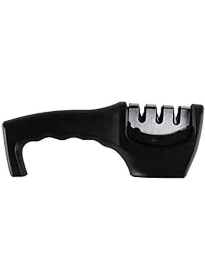 اشتري Knife Sharpener With 3 Blades Black في مصر