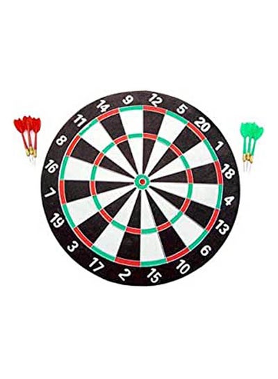 اشتري Full Dart Board With 6 Darts Round 17inch في مصر