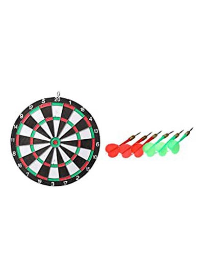 Buy Dart Board Game With 6 Darts 38cm in Saudi Arabia