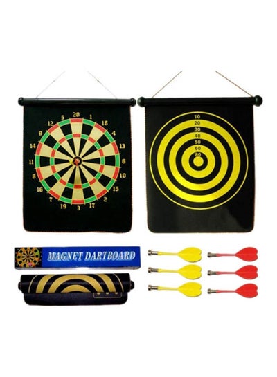 Buy Double Face Magnetic Hanging Dart Board With 6 Darts in Egypt