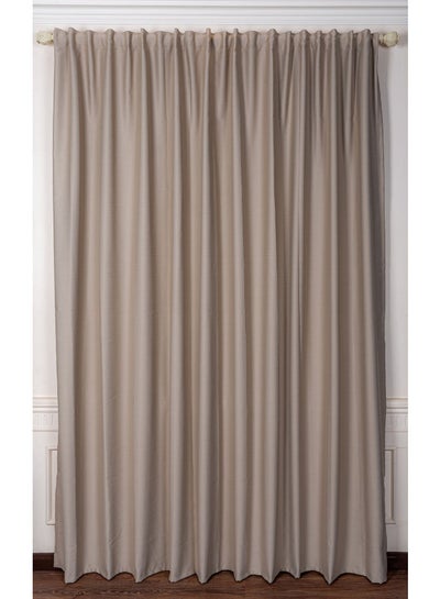 اشتري 1 Panel Of Blackout Room Darkening Flafy Blackout Curtain Café 3x2.8meter في مصر