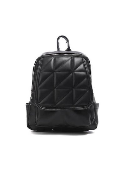 اشتري Elegant Leather Backpack Black في مصر