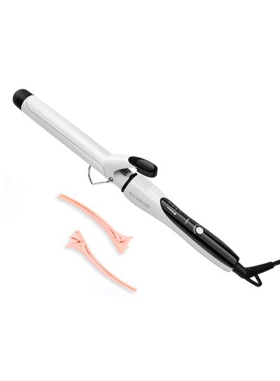 Buy Professional Hair Curler 28mm White/Black in UAE