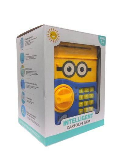 اشتري Large Capacity Creative Design Minion Piggy Bank Mini Atm Animation Safe Box 15x20x14cm في الامارات