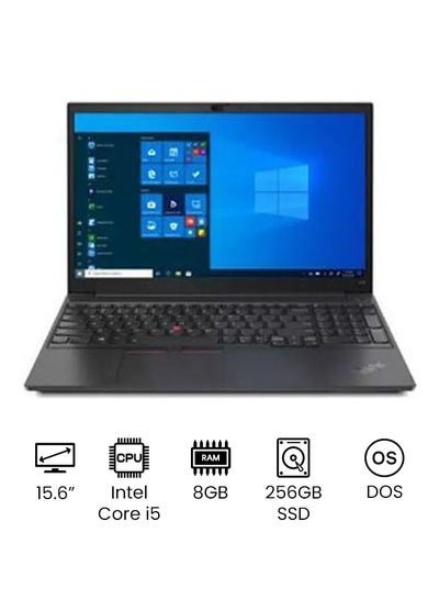Buy ThinkPad E15 15.6 inch Full HD 10th Gen Intel Core i5 Core i5-1135G7 8 GB Ram 256 GB SSD 2 GB Nvidia GeForce MX Series MX350 Graphic Card - DOS /International Version English/Arabic Black in Egypt