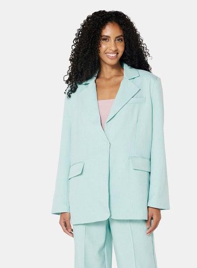 Buy Oversized Blazer Light Blue in Saudi Arabia