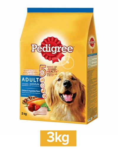 Buy Chicken And Vegetables Dry DogFood Adult 3kg in Saudi Arabia