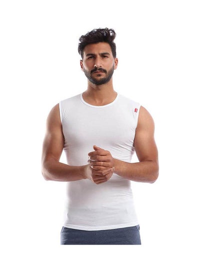 Buy Cut O-Neck Under Shirt White in Egypt