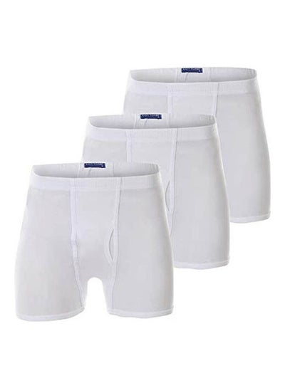 Buy Boxer Shorts  Set Of 3 White in Egypt