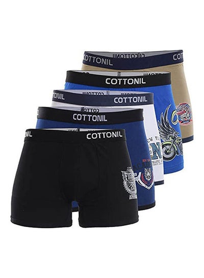 Buy Boxers For Men Set Of 5 Multicolour in Egypt