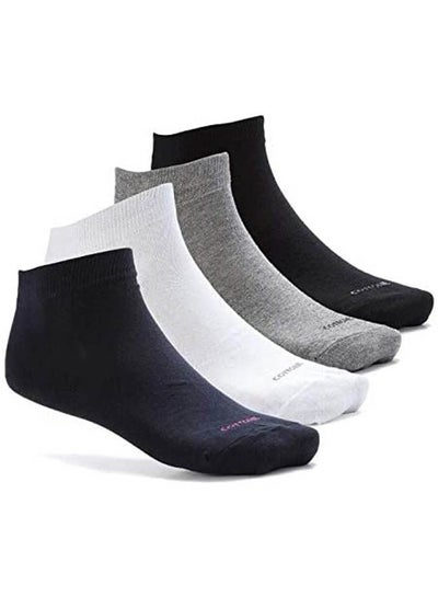 Buy Set Of (4) Half Towel Ankle Socks Multicolour in Egypt