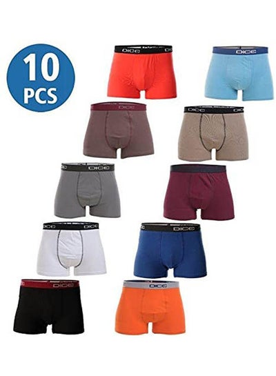 Buy 10 Pcs Boxers Multicolour in Egypt