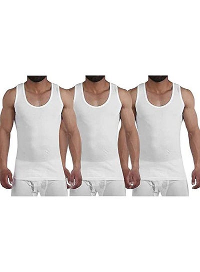 اشتري Singlet Set Of 3 White في مصر