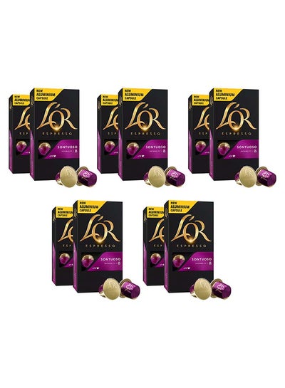 Buy Nespresso Compatible Aluminium Coffee Espresso 10 Capsules Espresso 52grams Pack of 10 in UAE