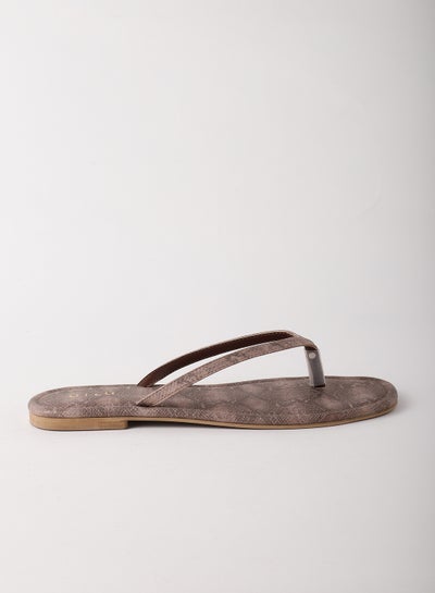 Buy Casual Flat Sandals Nude in Saudi Arabia