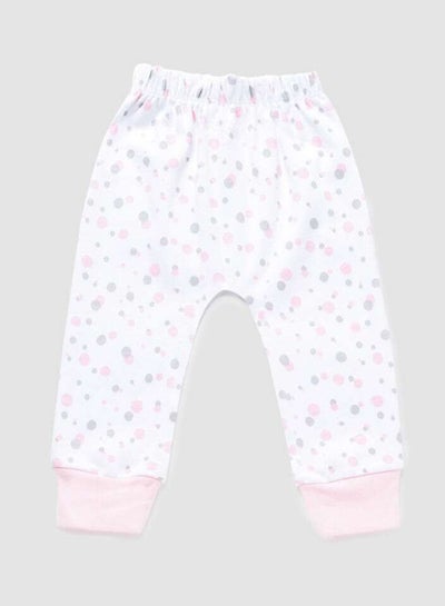 Buy Baby Girls Pyjama Bottoms Pink/Bright White in UAE