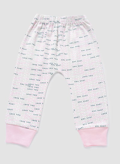 Buy Baby Girls Pyjama Bottoms Pink/White in UAE