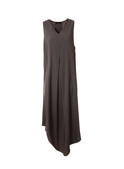 Buy Casual Sleeveless Long SLeeve Evening Maxi Solid Knit Tank Dress Lite Cedar in Saudi Arabia