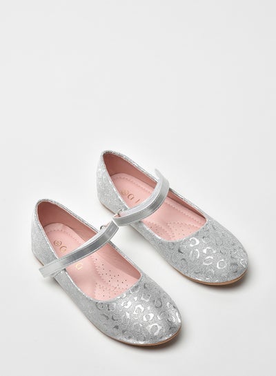 Buy Stylish Textured Ballerina Silver in UAE